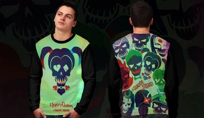 Свитшоты с полной запечаткой: Отряд самоубийц Suicide Squad харли квин